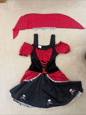 Pirate Costume Dress with Bandana